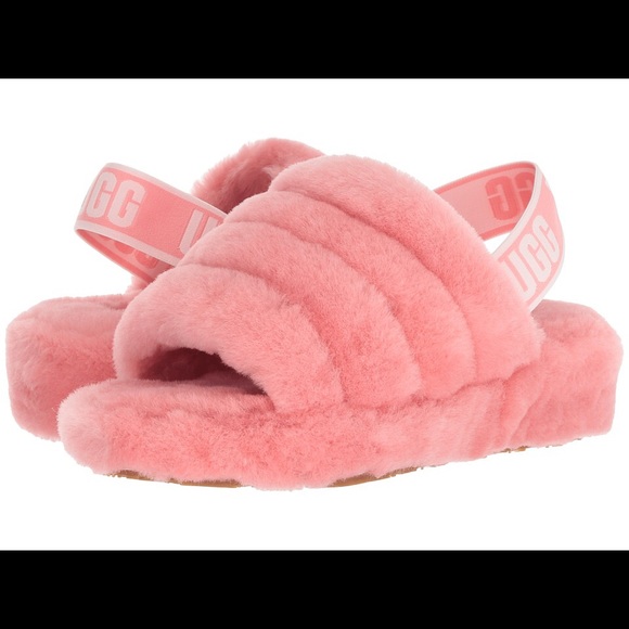 UGG Shoes - UGG Australia Pink Fluff Yeah Slipper Slides